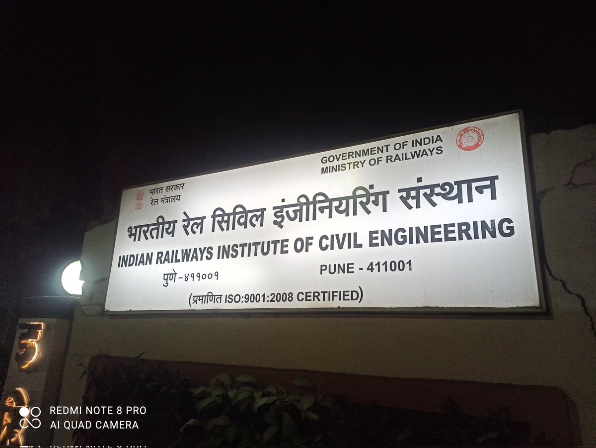 Explorer_Anurag's tweet photo. IRICEN Pune, The second home for Railway Civil Engineers❤️

One can only feel grateful to be a part of this great institution, which has nurtured finest Engineers in the country for decades. https://t.co/7m3OlPgXkM