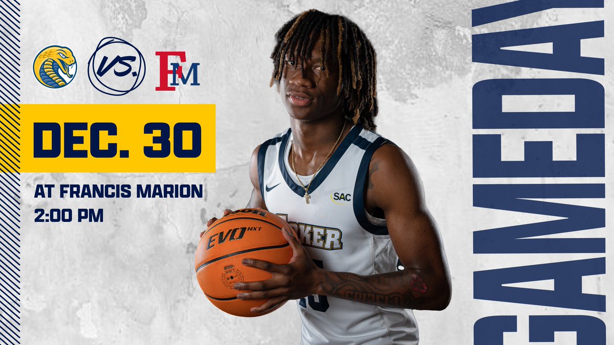 Coker_Cobras's tweet photo. 🚨 GAMEDAY 🚨

🆚 Francis Marion
🕔 2 PM
📍 Francis Marion

#GoCobras #CokerPride https://t.co/2VNEADFlxX