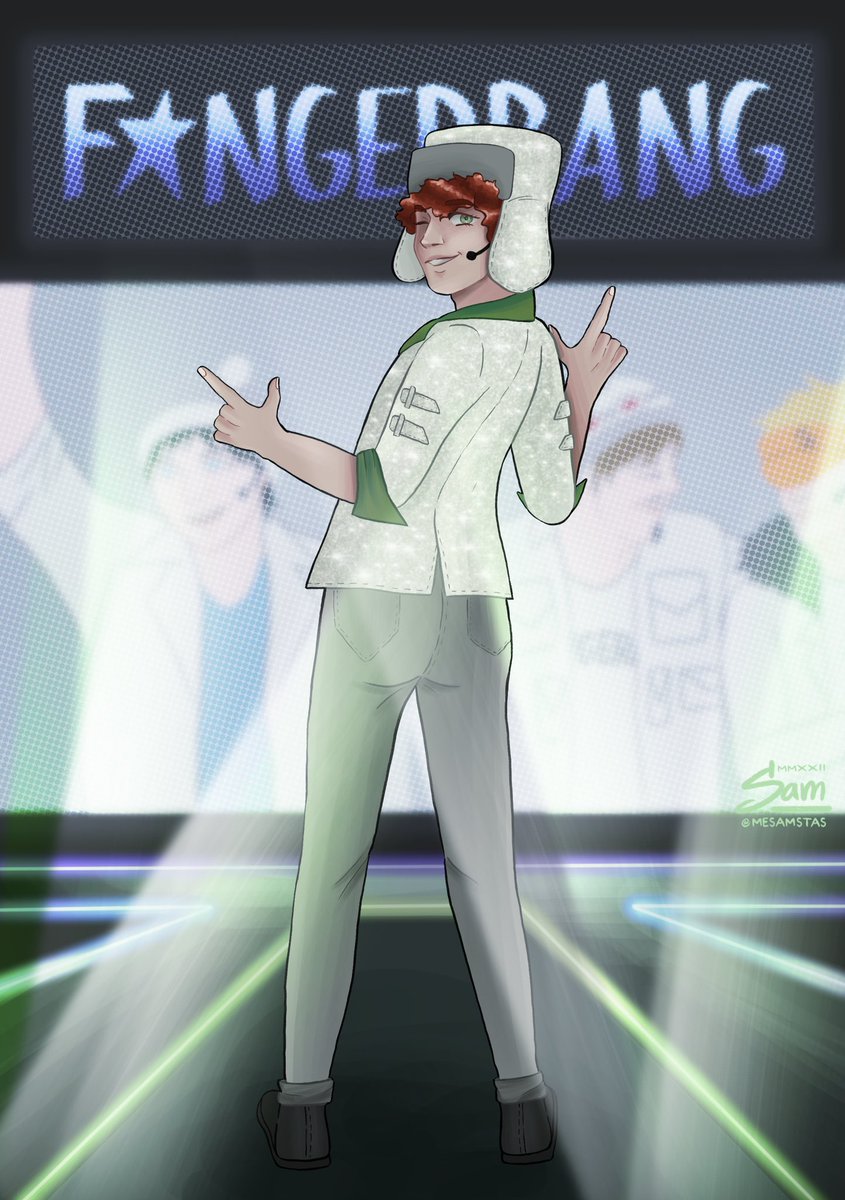 Fingerbang! Bang! Bang! 👉👉
I’m finally here to share my piece for <a href="/KyleBroZine/">Kyle Broflovski Zine ✡️💚</a> 💚 once again, being a part of this zine has been an exciting experience and I am stoked to be a part of it! 🥹
#spkyle #kylebroflovski #southpark