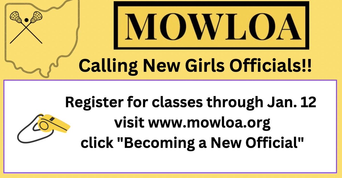 CoachPinta's tweet photo. Girls lacrosse officials needed!! Please consider #spreadthegame ⁦@MOWLOA1⁩ ⁦@UAGirlsLax2022⁩ ⁦@ResoluteLax⁩ ⁦@CoffmanGirlsLax⁩ ⁦@614lax⁩ ⁦@614_Girlslax⁩ ⁦@laxcolumbus⁩ ⁦@UALAlax⁩ https://t.co/f784De0Jh7