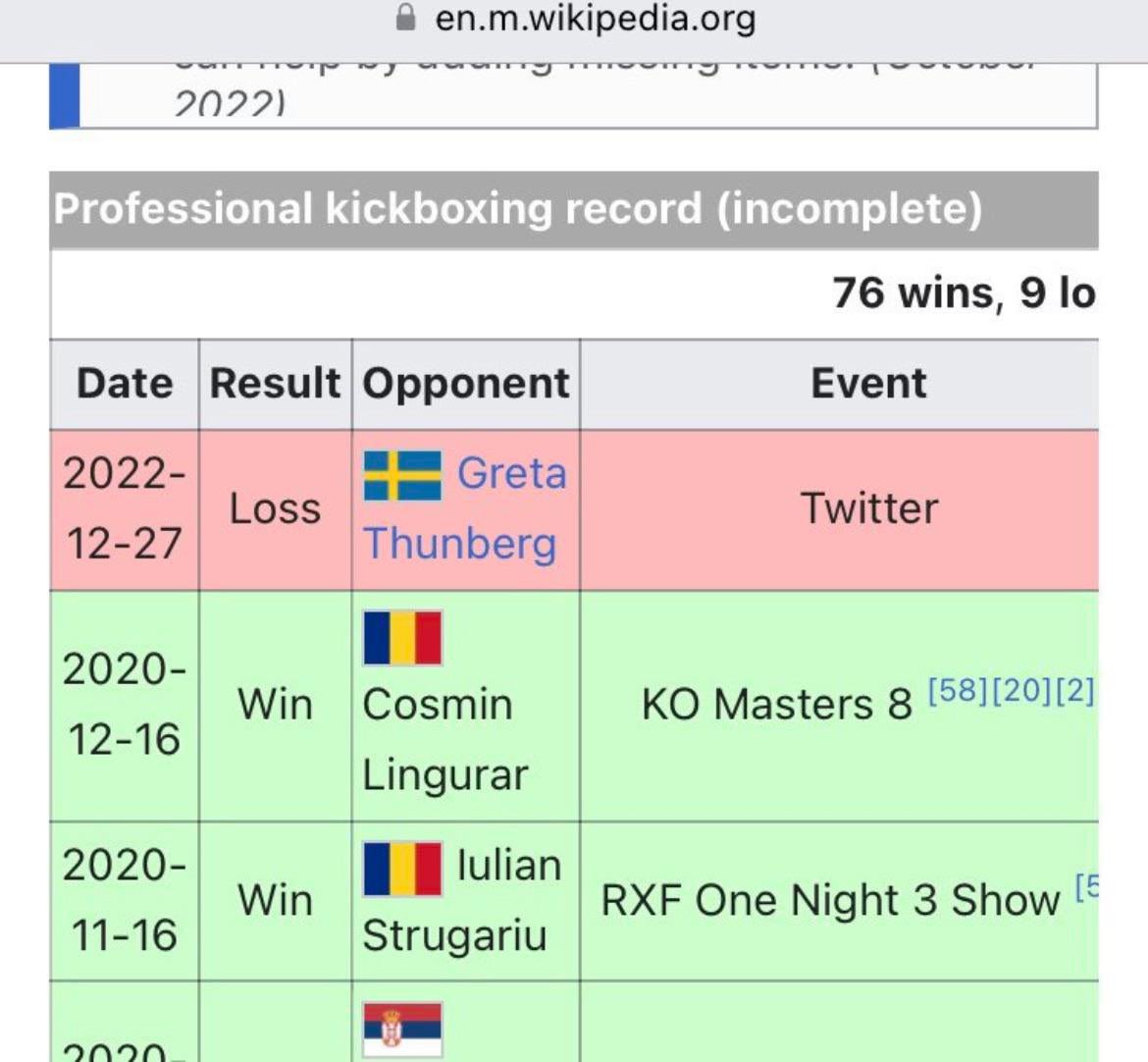 elibanayan's tweet photo. #AndrewTate updated fighting record https://t.co/pd9bpg0s8e