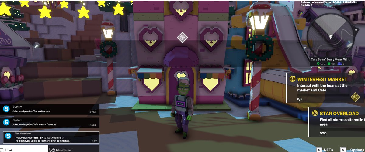 AikerErikson's tweet photo. @TheSandboxGame @carebears I found a @carebears blue construction worker in Merry Beary Winterfest! 👷🐻 #SeasonsGreetingsTSB https://t.co/uEv4vIDJ1p