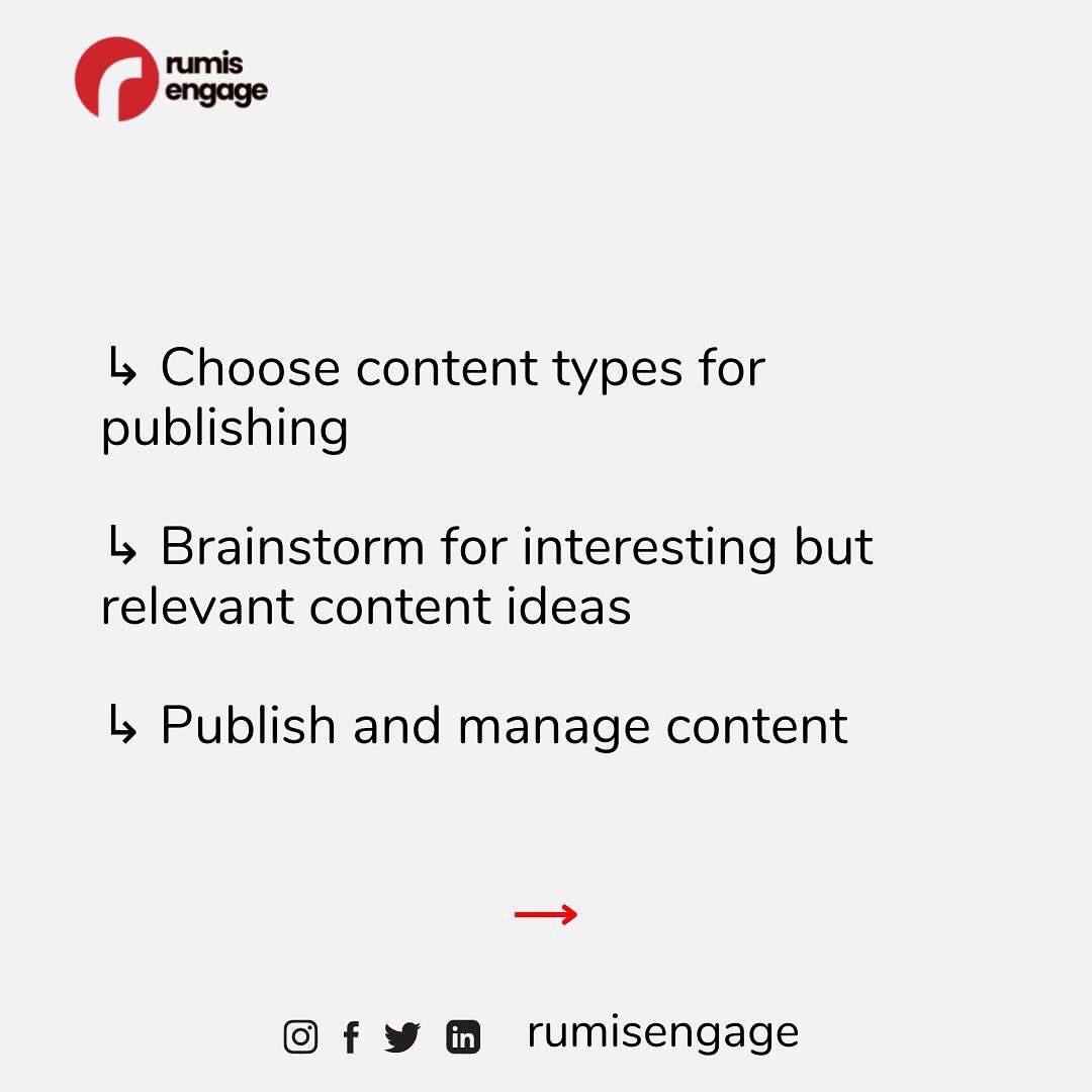 rumisengage's tweet photo. How to Create a  Resilient  Content Strategy

↳ Clearly define your content goals
↳ Conduct a buyer persona research
↳ Do a content audit.....

#contentstrategy #content https://t.co/i0YUHc8WWN