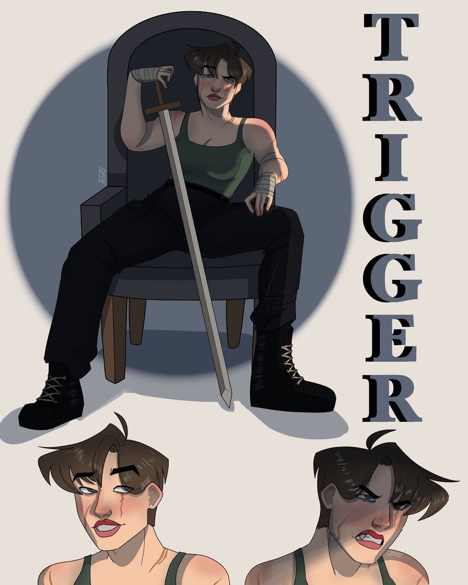 leecantdraw's tweet photo. Reposting my design with the hashtag dont mind me-

#TwatsvsZombies #ocart #originalcharacter #zombieau #au #digitalart https://t.co/s6taKVkbw6