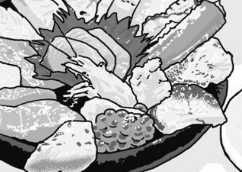 イクラ描かなきゃで過去作のイクラ塗り確認してたらトンカツに溶き卵入りの透明あんかけたものを写真加工でなく描こうとしてて昔の自分まだ元気だったなって…