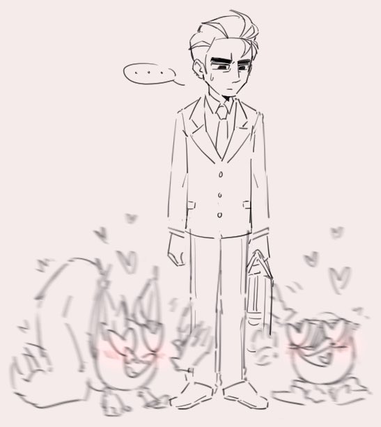 ViridianDenial's tweet photo. Vibrating over meeting Larry for the first time was a trip and Fio joined in. 

🎨: @ffioxis https://t.co/2YwkvCrCZu