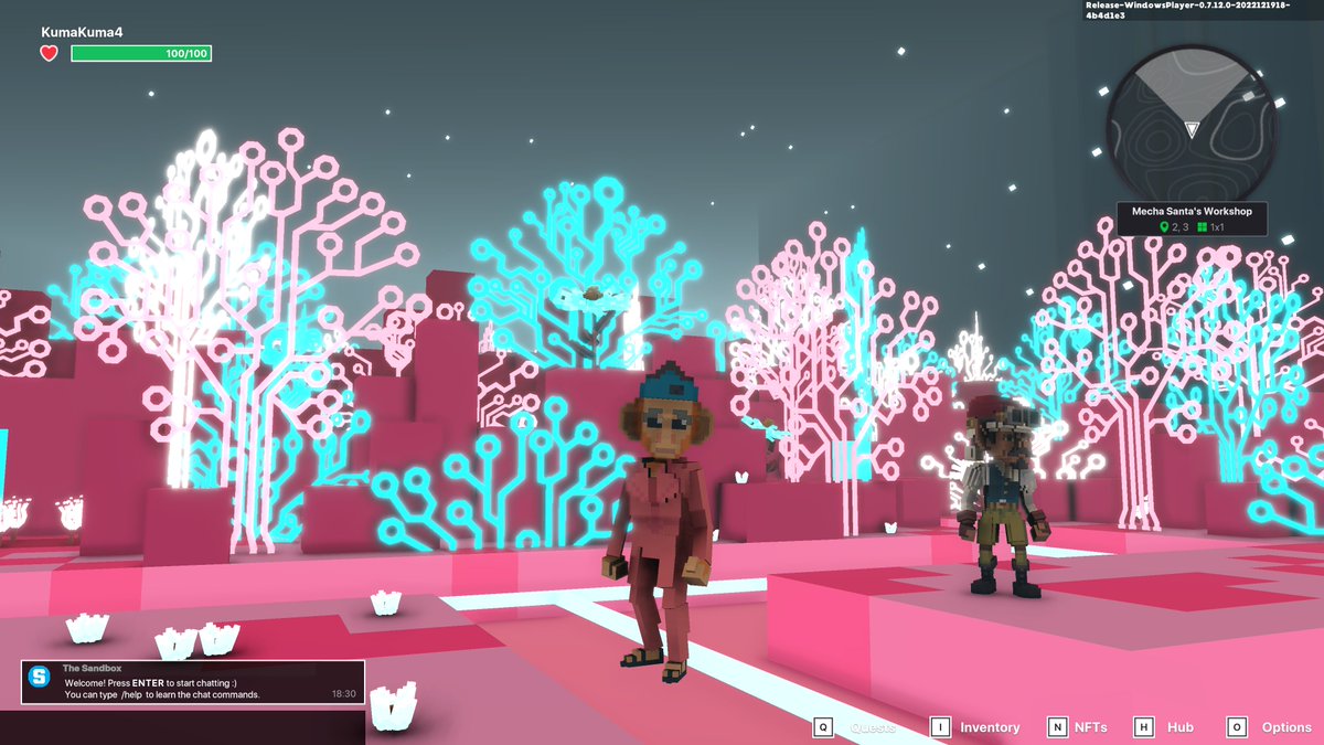 DonnaJudson4's tweet photo. @TheSandboxGame I found  the circuit board trees! 🤖🎄 I participated in the #SeasonsGreetingsTSB challenge for a chance to win an NFT! https://t.co/HOZ7xbknhp