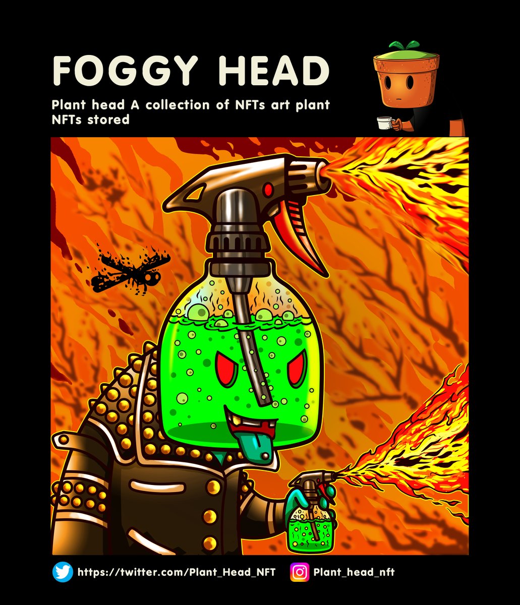 Foggy head#2. Burn
opensea.io/collection/wat…

#NFTs #planthead  #NFTsCommunity  #OpenSeaNFT #NFTartists #NFTTHAILAND #NFTJapan #BONSAINFTCLUB #NFTGiveaway #NFT #NFTartwork #nftart #NFTshill