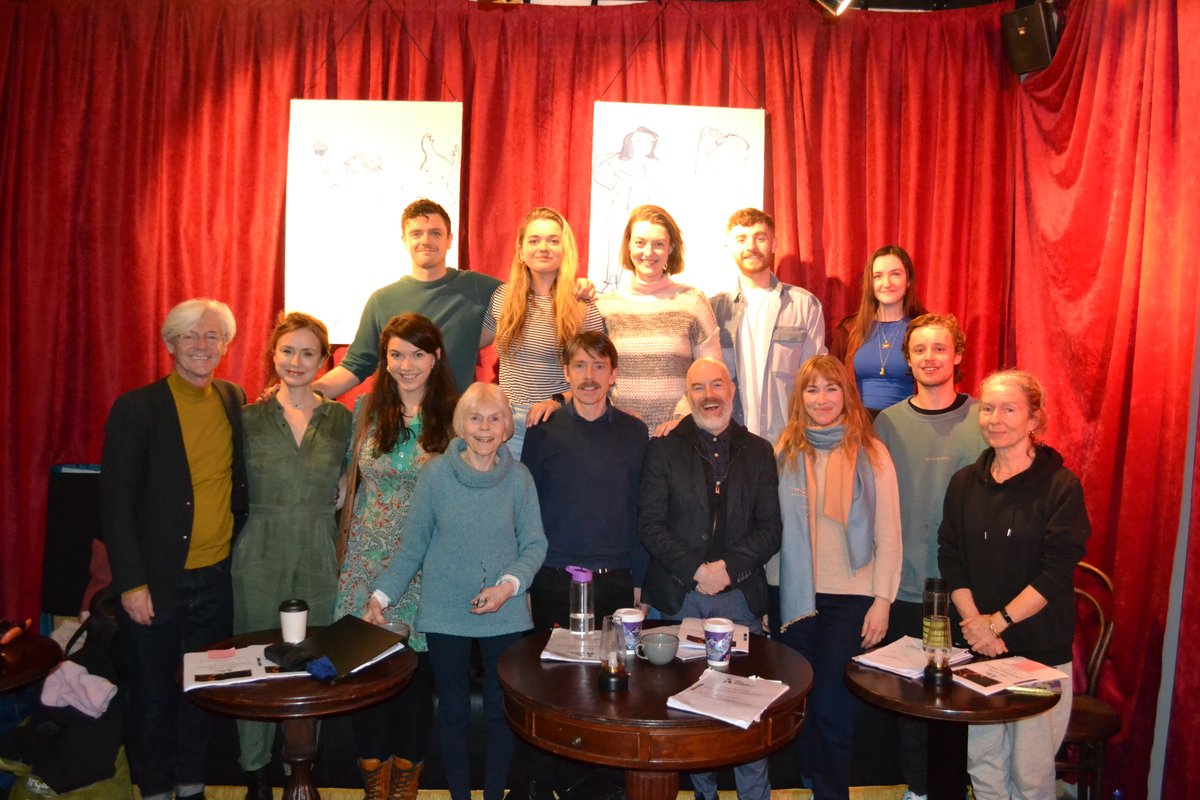AbbeyTheatre's tweet photo. Tomorrow is the final performance of #TheLongChristmasDinner 💔 Here's a throwback to the first day of rehearsals 🤗 Bravo to all the company and everyone involved for creating such a special production 👏 https://t.co/m2gqxJywJY