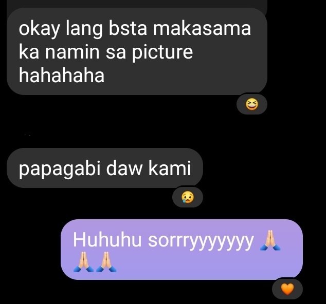 KrstneBee's tweet photo. Yung bigla nalang nila akong hinintay kahit gabi na para lang makasunod ako. π₯Ί
#HSfriends #14YearsAndCounting https://t.co/uCuNKM2MzA