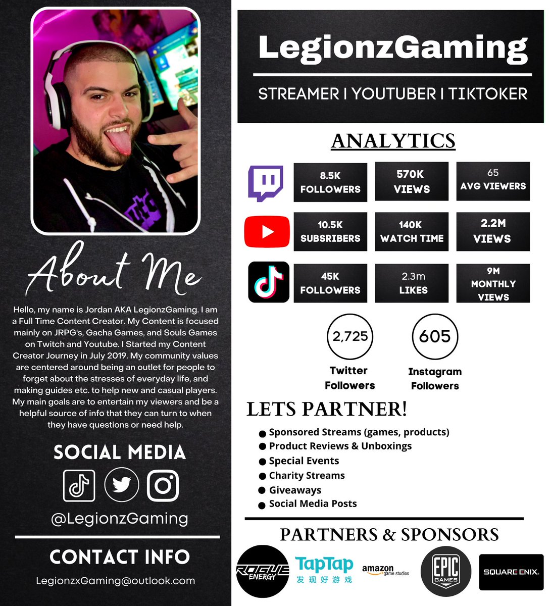 LegionzGaming's tweet photo. UPDATED FOR THE NEW YEAR!
 
I’m Legionz Twitch/YouTube Content Creator! Main Content is JRPG's &amp; Gacha! Let’s work together/Collab!

Twitch: https://t.co/fdeMJlp4qF
Youtube: https://t.co/gx8Y1ykwMV
Tiktok: https://t.co/lyoaGpESRG

Business Email: Legionzxgaming@outlook.com https://t.co/RapThpBM0Z