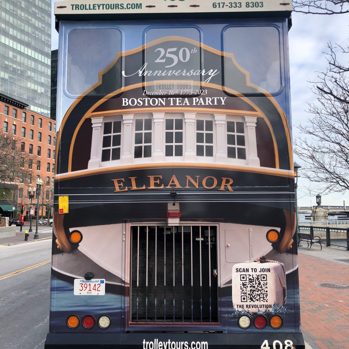Come out tomorrow as staff of the Boston Tea Party Ships &amp; Museum <a href="/bostonteaship/">Boston Tea Ship</a> help lead the <a href="/FirstNight/">FirstNight</a> Boston parade at 6pm from Copley Sq. to Boston Common aboard a themed Old Town Trolley <a href="/BostonTours/">Boston Trolley Tours</a> in commemoration of the 250th anniversary year of the Boston Tea Party!