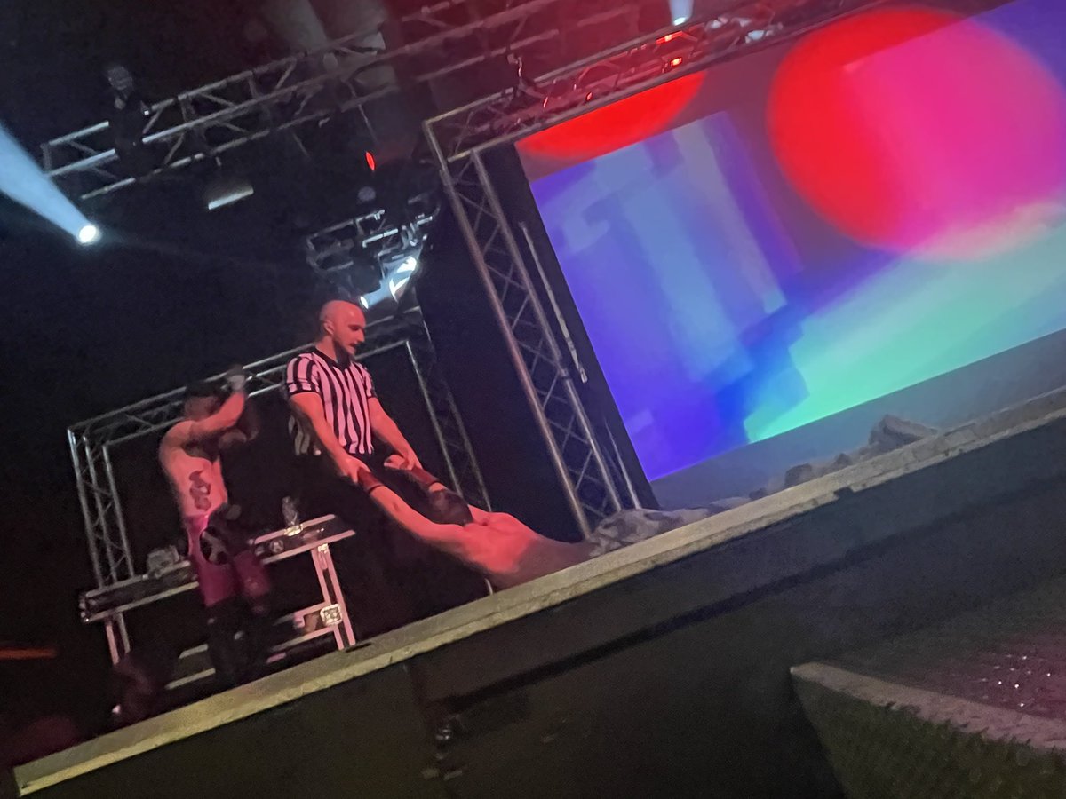 jrg1990's tweet photo. The Pink and Black Attack have done it, as CPF get the win by killing @TheMadKurt, who has to be dragged the to back by @ScarboroughREF 

#Unboxing5 @ThisIs_Progress https://t.co/5eG4sNVw5r