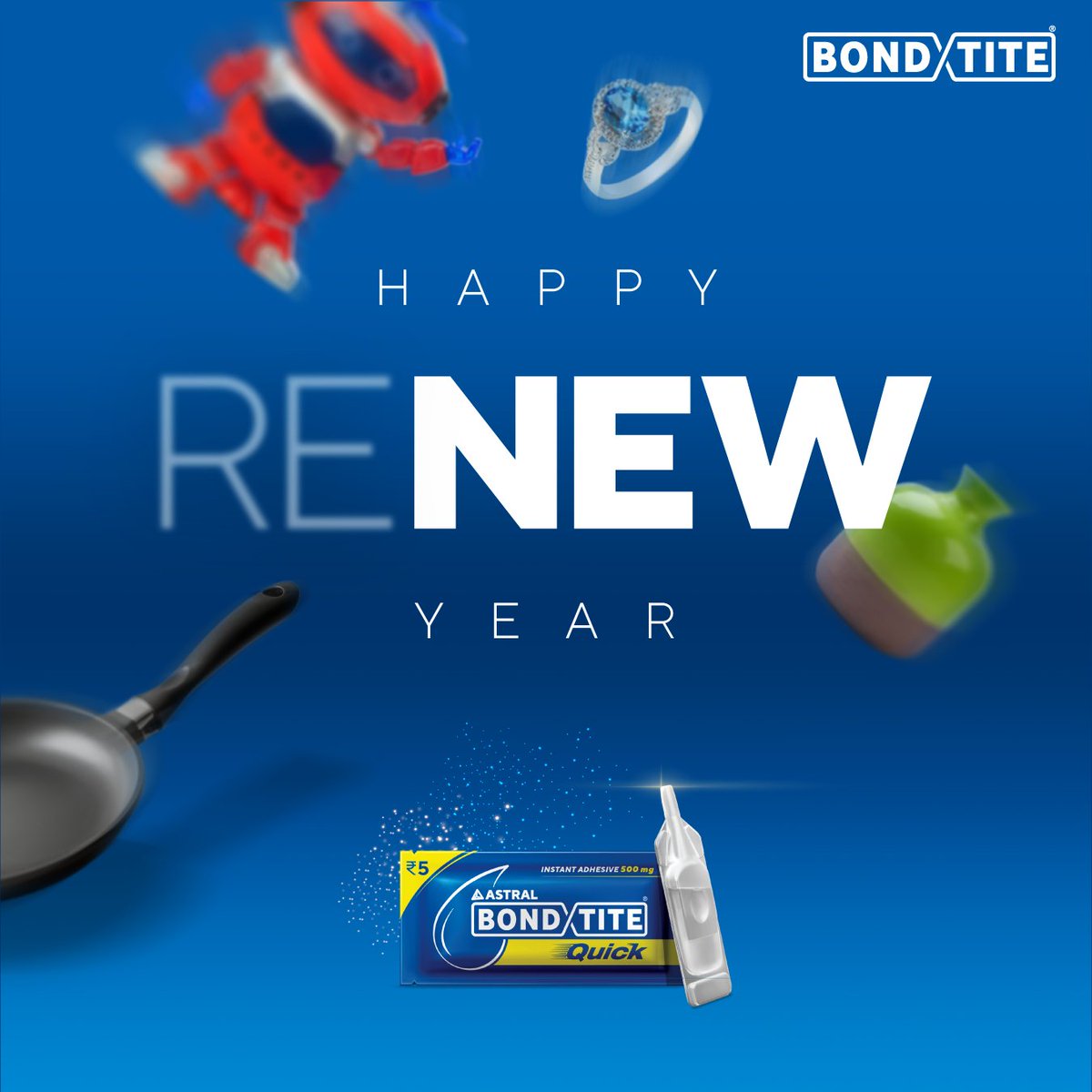 AstralAdhesives's tweet photo. May you make strong bonds and get long-lasting prosperity in 2023.
Team Astral Adhesives wishes you
Happy New Year
#Astral #AstralAdhesives #BondTite #BondtiteQuick #JodeEkdumQuickAndTight #InstantAdhesive #NewYear #NewYear2023 https://t.co/IsUmSp4Dvy