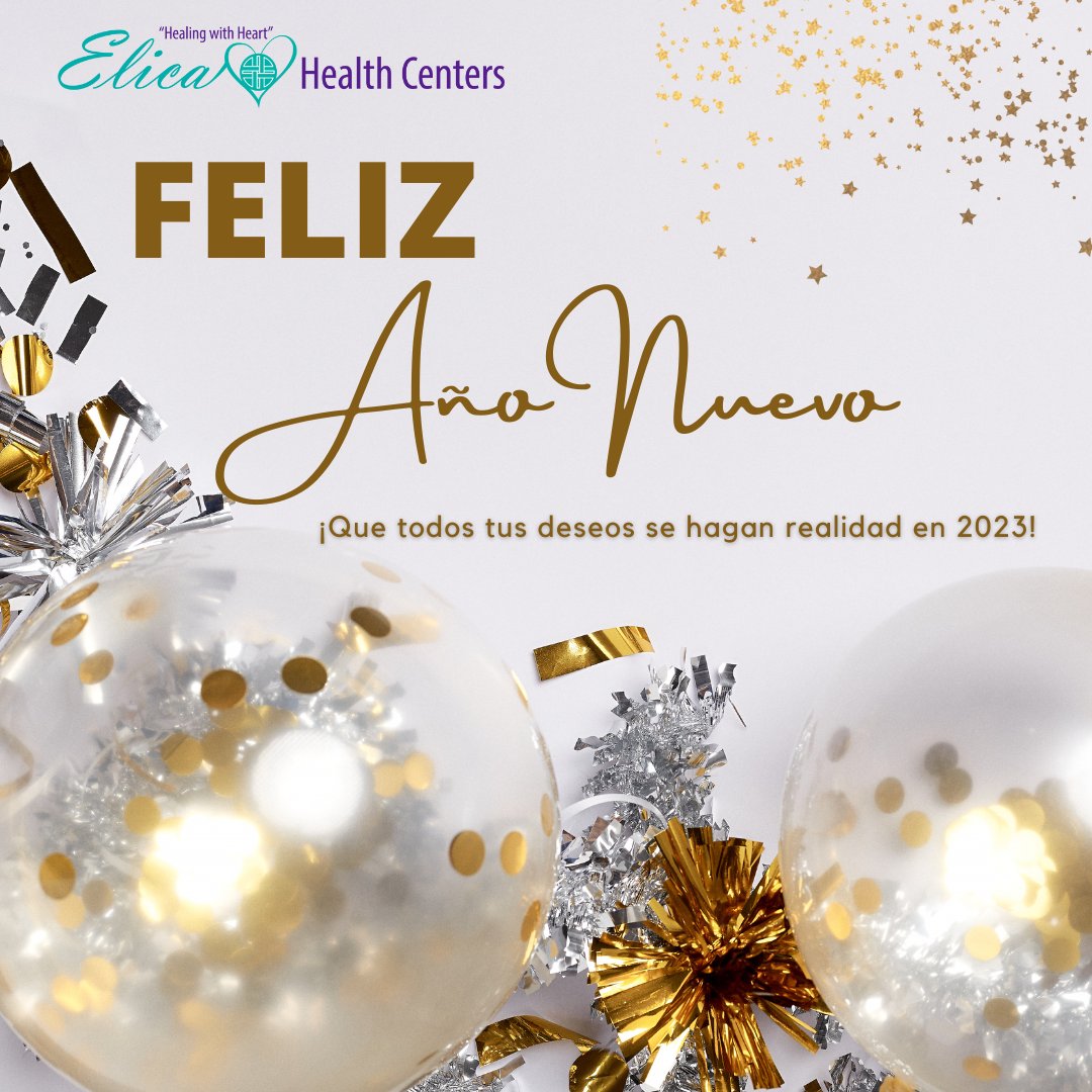 HealthElica's tweet photo. 💥Feliz Año Nuevo de parte de todos aqui en Elica Health Centers. 

Reanudaremos nuestros servicios el martes 3 de enero.

💜Esperamos poder servirle en 2023. https://t.co/aGKwspkBGD