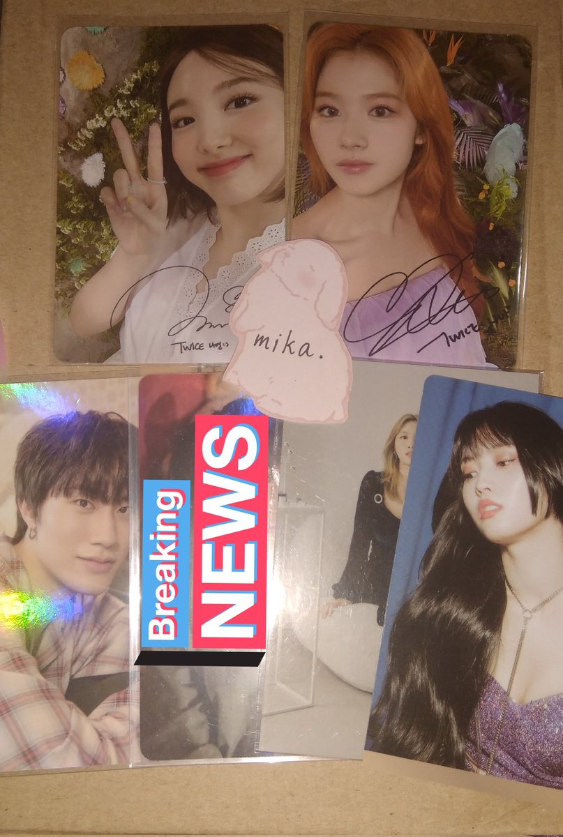 yvemika's tweet photo. ˗ˏˋ #fromeka ˎˊ˗
wts lfb twice m&m signed nayeon sana set
₱750
— payo (prio) / 3 days dop (w dp)
— gcash / j&t direct
— all onhand & clean
— no rush shipping ! https://t.co/CTiD0c7RNO
