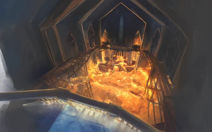I had the opportunity to illust Snezhnaya Bank Vault BGs for [Fatui Harbingers - House of Wolves] Genshin animation for Hoyofair 2023 New Year, directed by The Machine, KIERU () ! ! !#HoYoFair2023 #GenshinImpact #HoYoFair2023 #HoYoLAB  