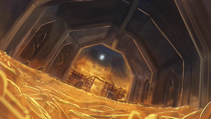 I had the opportunity to illust Snezhnaya Bank Vault BGs for [Fatui Harbingers - House of Wolves] Genshin animation for Hoyofair 2023 New Year, directed by The Machine, KIERU () ! ! !#HoYoFair2023 #GenshinImpact #HoYoFair2023 #HoYoLAB  