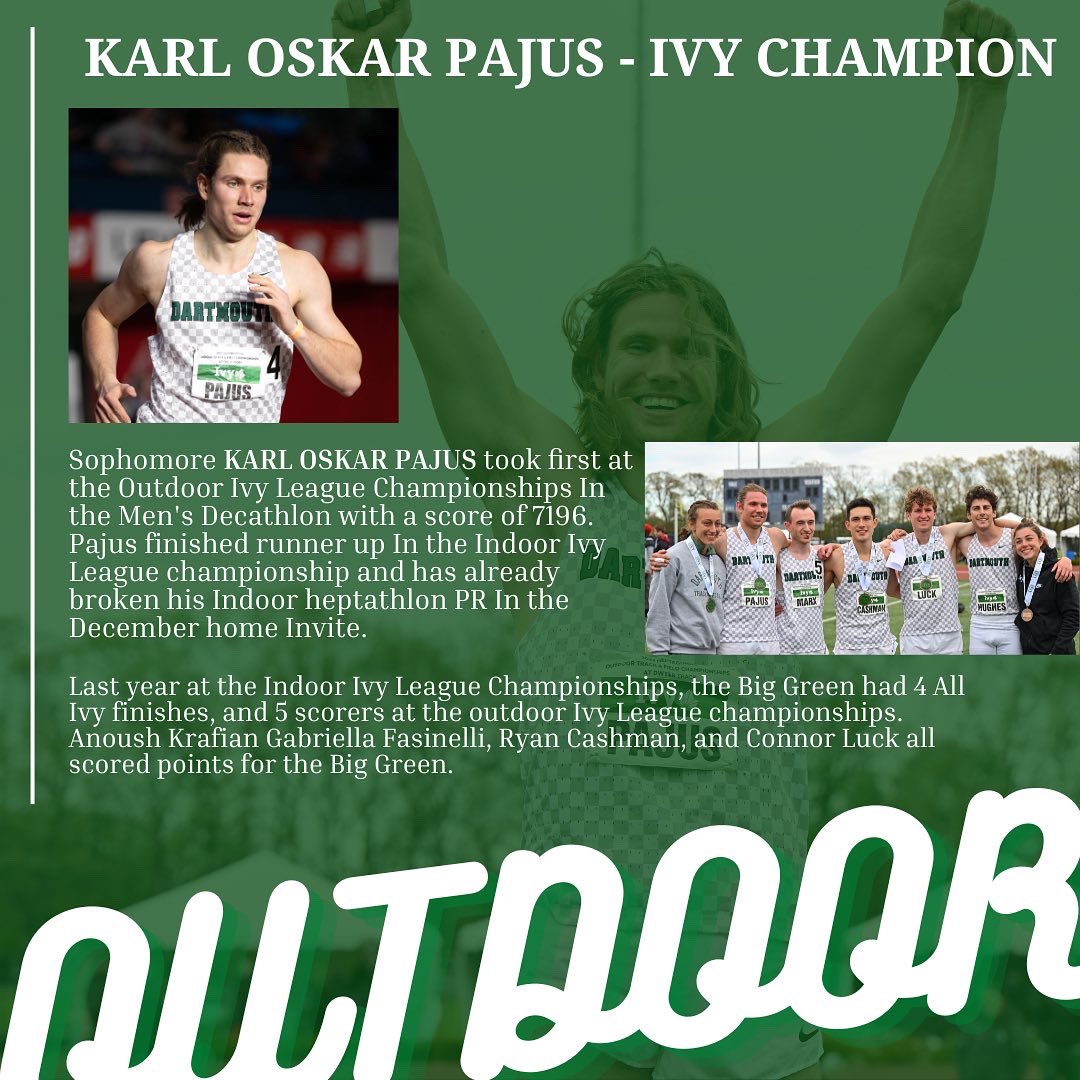 DartmouthTFXC's tweet photo. Look back at 2022 outdoor season 🌲 https://t.co/QjCEhrjHx8