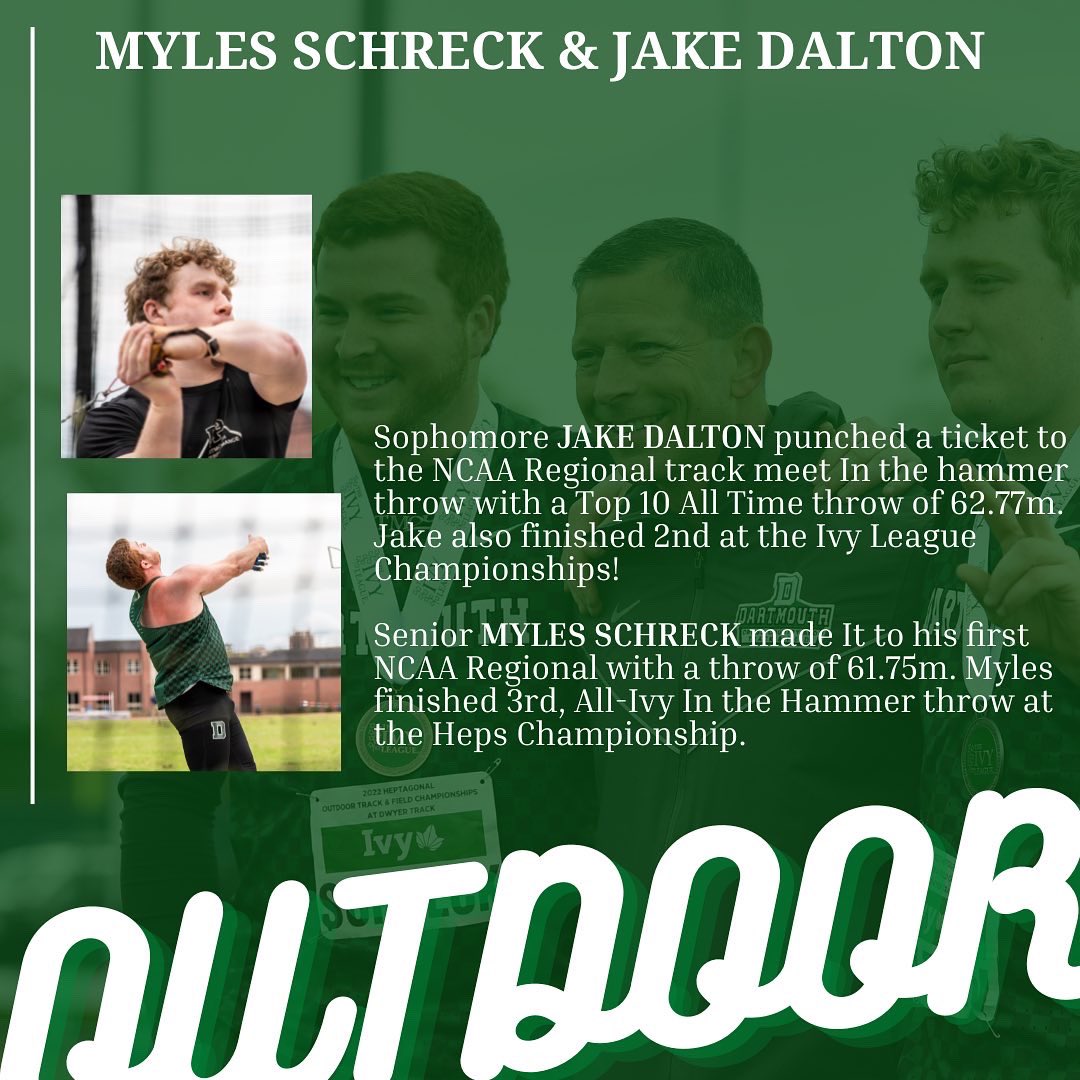 DartmouthTFXC's tweet photo. Look back at 2022 outdoor season 🌲 https://t.co/QjCEhrjHx8