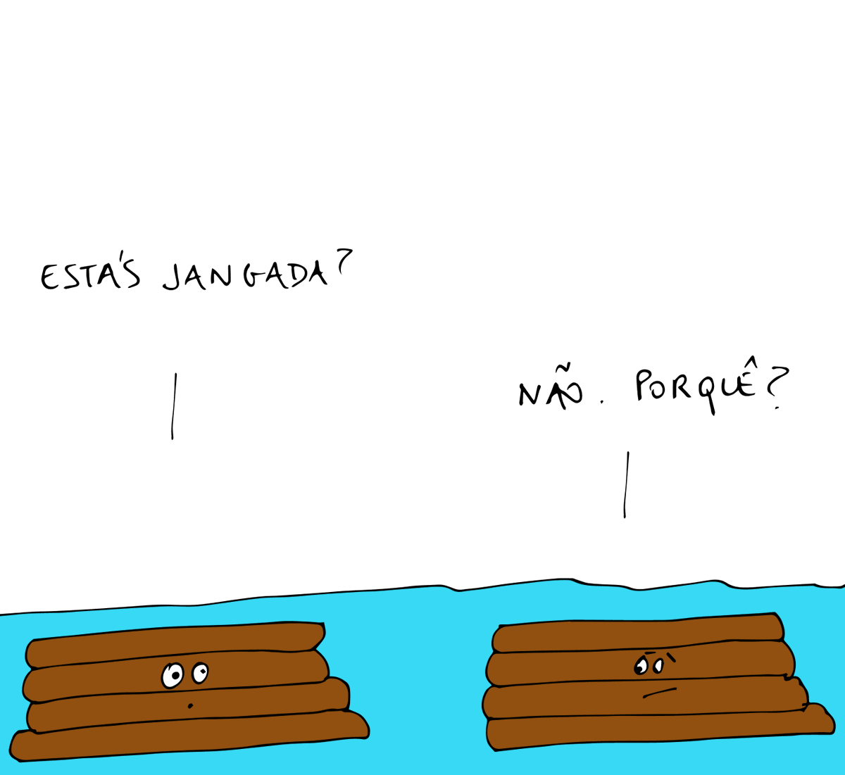Entretanto, no mar.