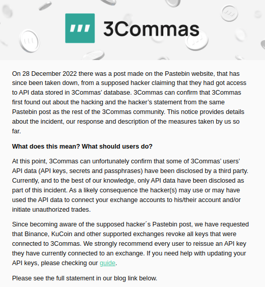 v1borisov's tweet image. #3Commas #ApiLeak