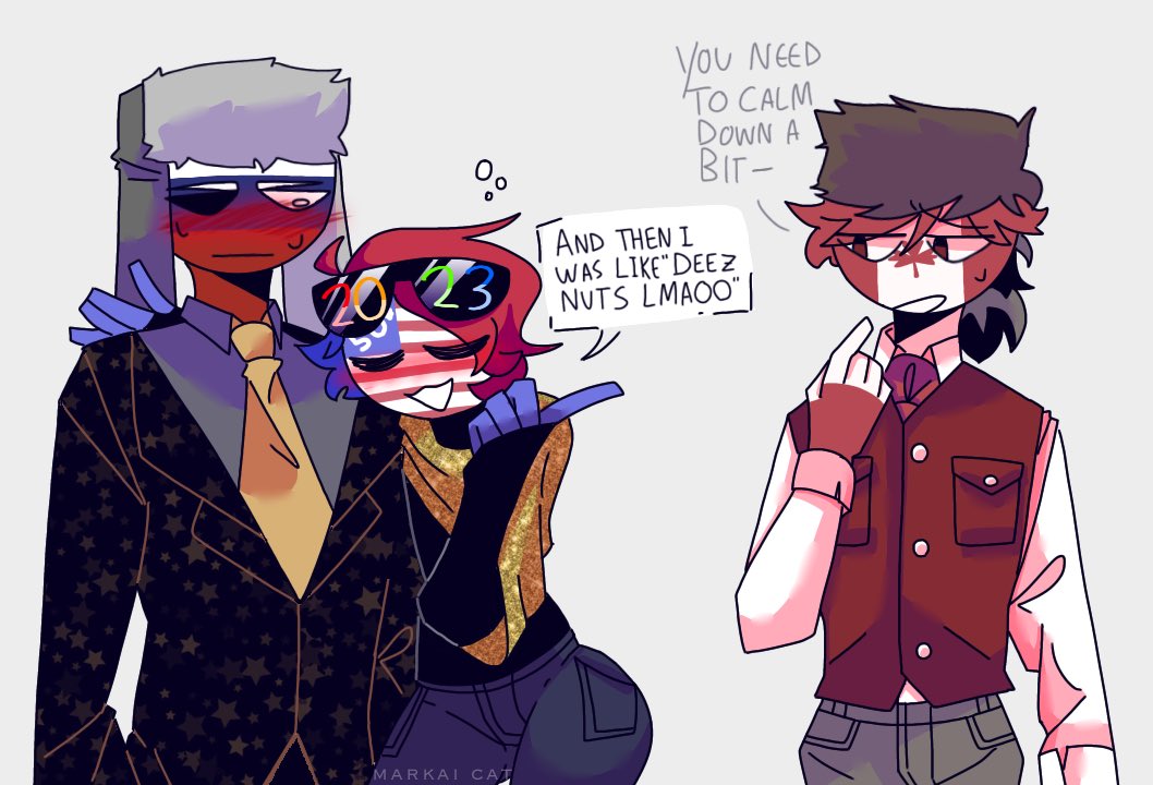 Markai Cat 🇺🇸🦅 on X: basically the World Cup from what i've experienced  so far #CountryHumans  / X