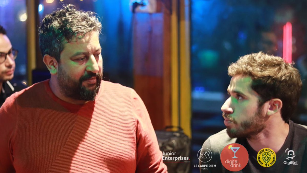 digitaldrinktn's tweet image. Retour en photos sur la session de décembre 2022 du #DigitalDrink marquant la fin de l'année avec notre cher invité Anis Kallel, co-fondateur de Flouci
