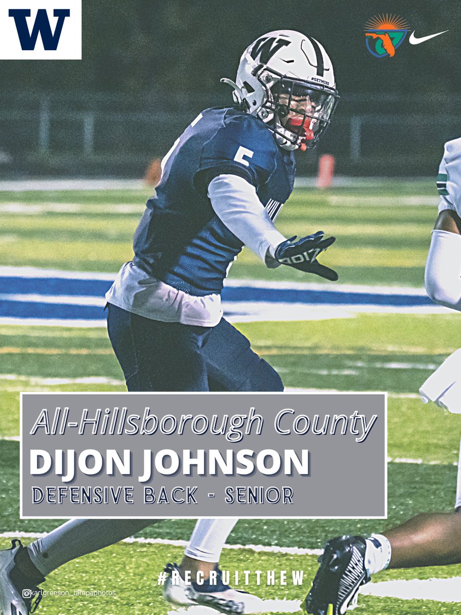 Congrats to Edge Booker Pickett, Jr., LB Cam Campbell &amp; DB Dijon Johnson for being named All-Hillsborough County‼️

And Booker Pickett, Jr for being named Player of the Year‼️
#TheW #WeareWharton <a href="/Coach_Baham/">Robert Baham Jr.</a> <a href="/WhartonBoosters/">Wharton Boosters</a>