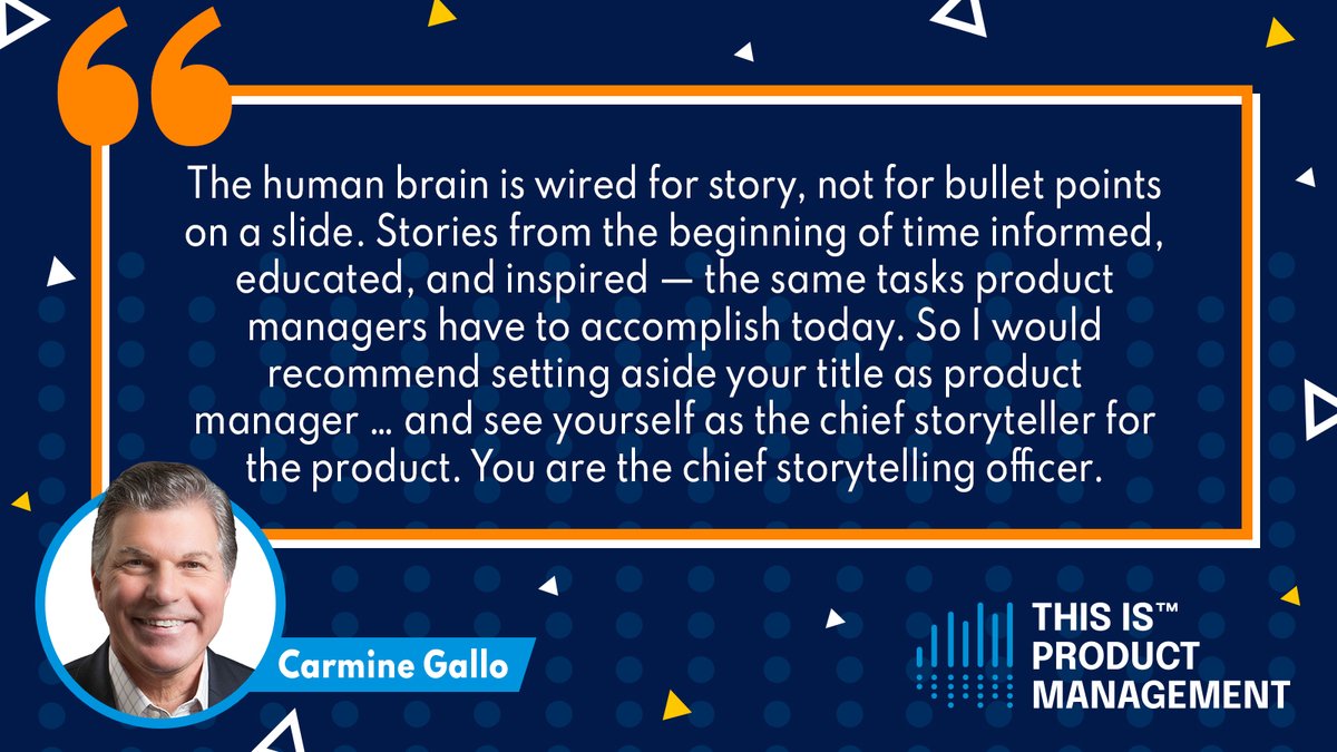 This is Product Management Podcast (@tipmpodcast) on Twitter photo 🎧 Listen to our episode featuring Carmine Gallo, Communication coach and author with Gallo Communications Group. Carmine urges PMs to use two types of stories in their documents and conversations: personal stories and case studies. #TIPM hubs.li/Q01w8wcq0 🎧 Listen to our episode featuring Carmine Gallo, Communication coach and author with Gallo Communications Group. Carmine urges PMs to use two types of stories in their documents and conversations: personal stories and case studies. #TIPM hubs.li/Q01w8wcq0