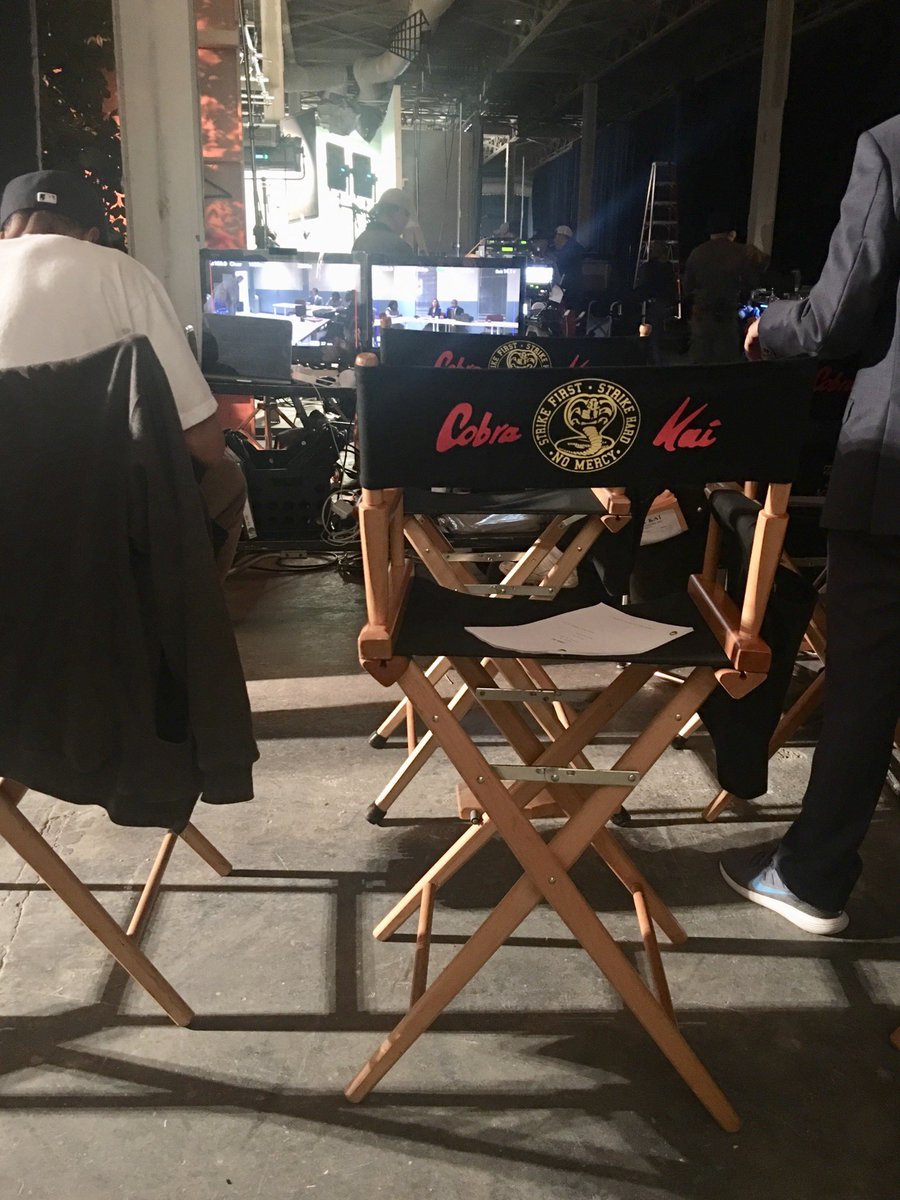 CaraAnnMarie's tweet photo. Until then. . . #bts of #cobrakai S1 #allvalley #cobrakaiseason1 #Netflix #bingewatch tis the season 📺 #rewatch 😎🐍🥋 https://t.co/dTGvgRoaeG