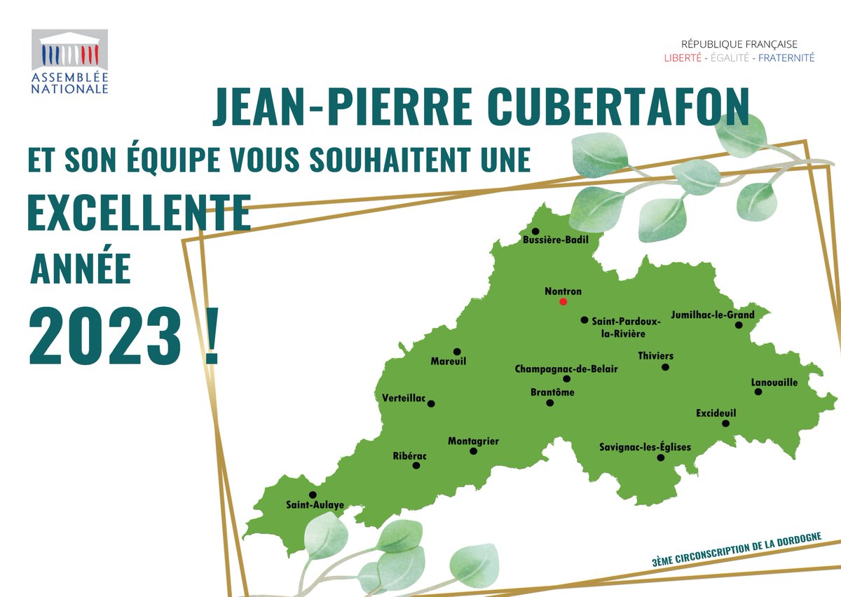 ⭐ VŒUX 2023 ⭐
À l’approche du réveillon de la Saint-Sylvestre, je vous fais part, avec mon équipe, de mes meilleurs vœux pour l’année 2023.

En tant que député, cette année a été marquée par plusieurs moments forts :
