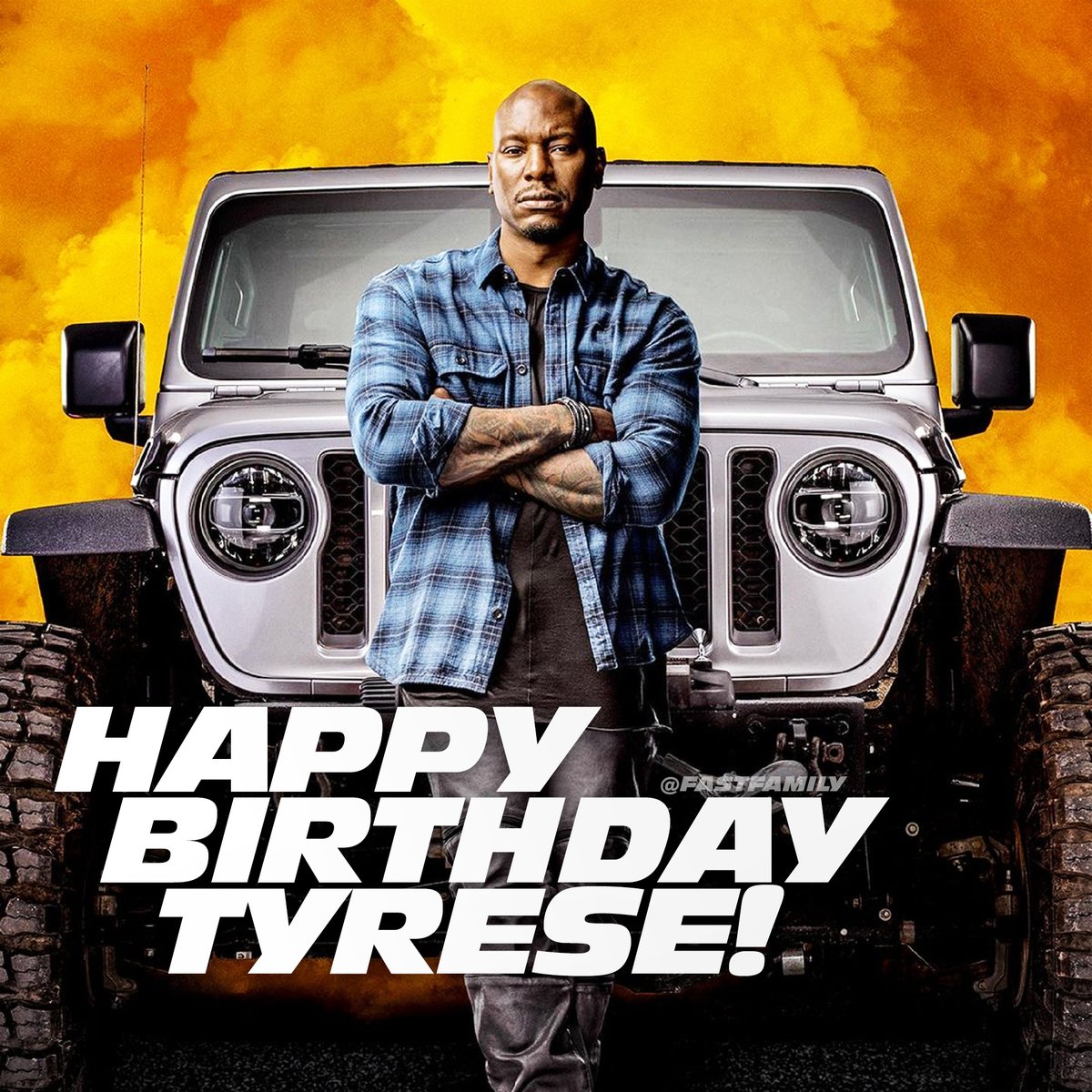 FastFamily's tweet photo. 🎂 Time to get this party started — Happy Birthday, @Tyrese! #FastFamily https://t.co/UKSsEZBfDd