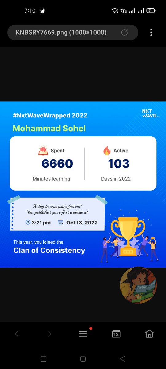 sohel_mohammed2's tweet image. Hi friends
iam very happy to share with you my 2022 progress of my learning
#ccbp #rahulattuluri sir #nxtwave #tech
#python #successful  #completed #sessions #hardwork #consistency  
#ccbpians #avinashdara sir #shashankgujjula sir
