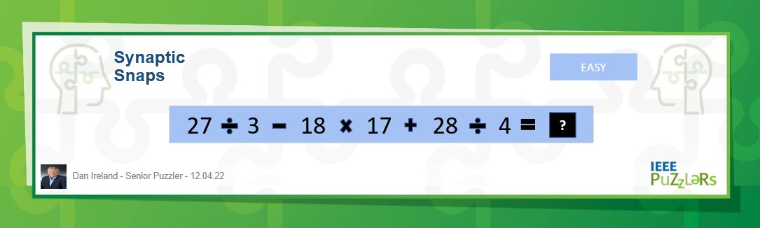 Enjoy your day and solve this synaptic snaps #puzzle. Discover it in the #IEEE Puzzlers community and earn Puzzler badges. ieee-collabratec.ieee.org/app/community/…