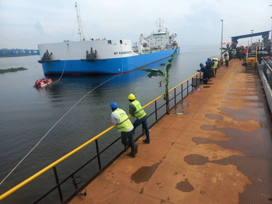cpmayiga's tweet photo. The maiden voyage of MT KABAKA MUTEBI II arrived today at Kawuku, Busiro carrying 4.5 million liters of fuel. The tanker was built by Mahathi Infra Uganda, and the vessel was named after the 36th King of Buganda. I thank Director @Mukulaa for this initiative. CPM https://t.co/18jqphdZhr