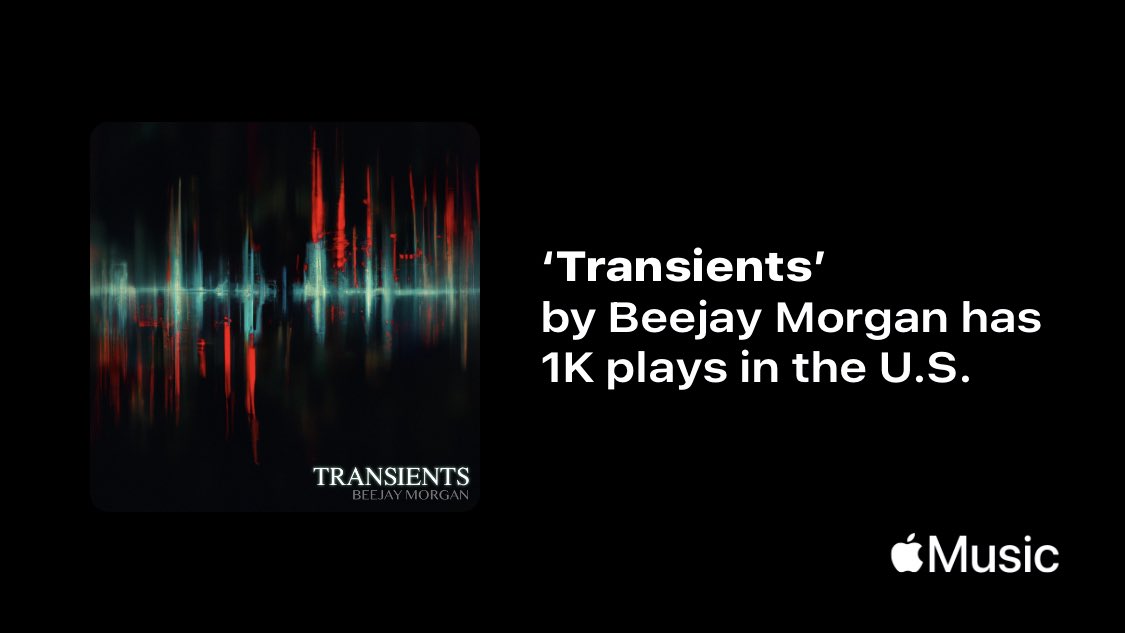 beejaymorgan's tweet photo. Just passed a new Milestone on @AppleMusic. Thanks for listening!
https://t.co/GDRabFCVmY

#homestudio #recording #producer #makemoremusic #instrumental https://t.co/lvHioRCVxN