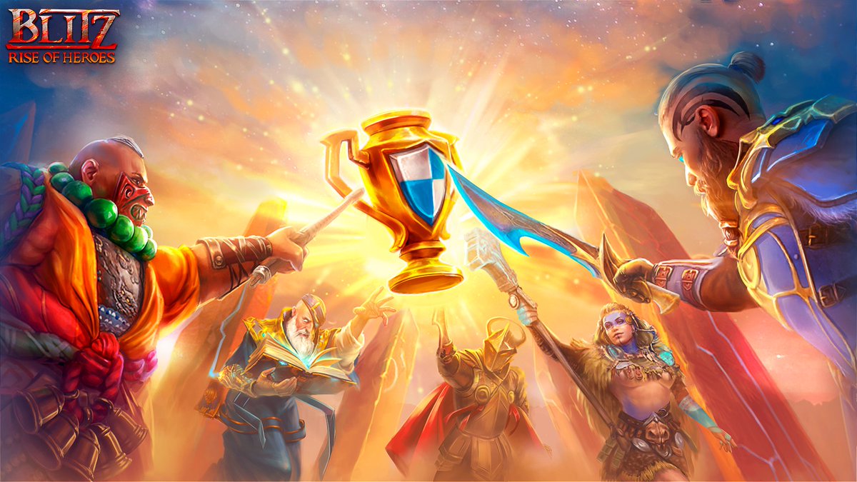 BlitzRise's tweet photo. We're happy to present the long-awaited and requested feature that is coming to Blitz: Rise of Heroes in the upcoming update - Radiance personal and guild tournaments! 🌟
Tap here https://t.co/EMedJszPoW to read more! https://t.co/jfUAsscxOX