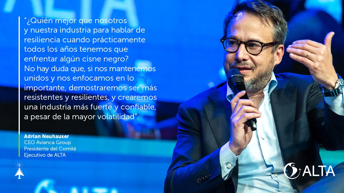 Te compartimos el artículo escrito por el Presidente del Comité Ejecutivo de ALTA y CEO de Avianca, Adrian Neuhauser, y nuestro CEO, José Ricardo Botelho, en este cierre de año: bit.ly/3Vyk9wL.

#ALTA #Avianca #Aviación #Industria #CEO