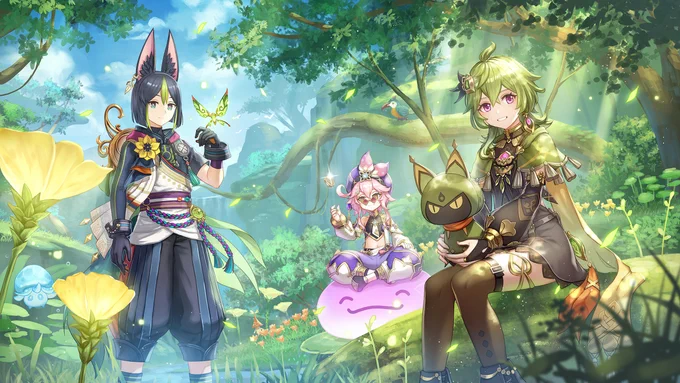原神公式で3枚も描かせていただいたのがとても印象的でした!4枚目はイラコン受賞の甘雨ちゃん。 #2022年自分が選ぶ今年の4枚 #原神 #GenshinImpact 