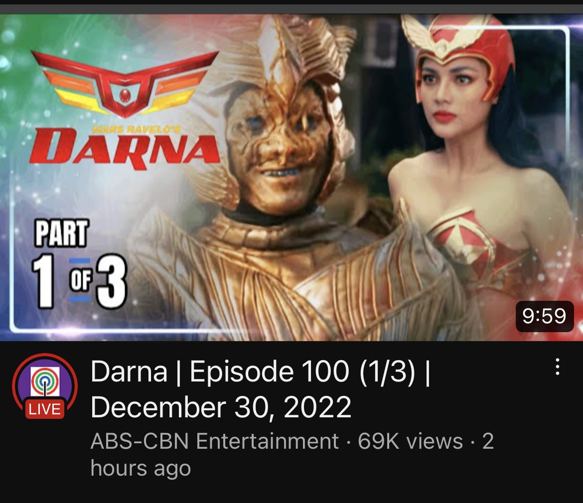 theDarnaWiki's tweet photo. Darna episodes 98 and 99 have now been correctly labeled on YouTube and today’s episode is officially labeled ep 100 #darna #DarnaXtraNewYear #DarnaCrimeAfterCrime #DarnaSpace #darnaaftereffects https://t.co/1u2yKfbG9g