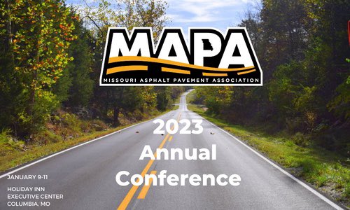 Delta Companies Inc (@deltacompanies) on Twitter photo We are less than two weeks away from the MAPA Conference!
January 9 - 11, 2023
Holiday Inn Executive Center | Columbia, MO.

Please contact Tammy Cavender at 573-635-6071 or tammy@moasphalt.org with any questions.
<a href="/MoAsphalt/">MO Asphalt</a> #MOasphalt #AsphaltPerforms #AsphaltDelivers We are less than two weeks away from the MAPA Conference!
January 9 - 11, 2023
Holiday Inn Executive Center | Columbia, MO.

Please contact Tammy Cavender at 573-635-6071 or tammy@moasphalt.org with any questions.
<a href="/MoAsphalt/">MO Asphalt</a> #MOasphalt #AsphaltPerforms #AsphaltDelivers