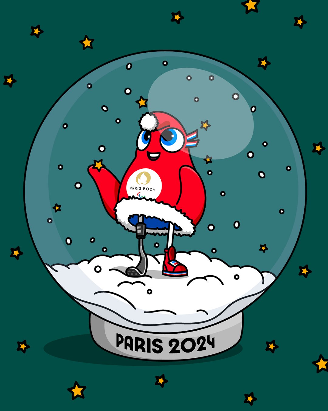 Paris 2024 on X: A sky full of stars for the Paralympic Phryge ! Enjoy the  Winter season ❄️ Un ciel plein d'étoile pour la Phryge Paralympique !  Profitez bien de cette