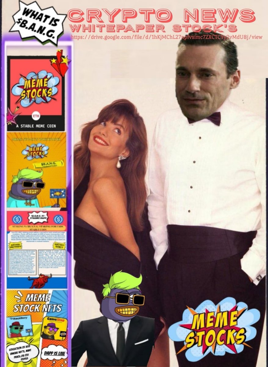 Great AMA with <a href="/papa_woody21/">Papa Woody (Wont DM you First)</a> and the <a href="/MemeStocksETH/">Meme Stocks</a> team yesterday! 

Definitely keeping my eye on this one, it's on a nice dip,  up to you to choose to get in now, or after the holidays. But this $BANG dip looks good. 

They also had a meme contest, and the memes are 🔥🔥🔥