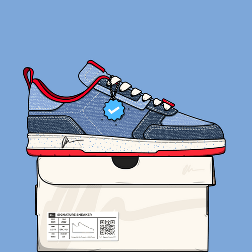 Signature Sneaker #31 bought for 0.03 ETH by JakeHutcho from mynamebrodyvault opensea.io/assets/ethereu…