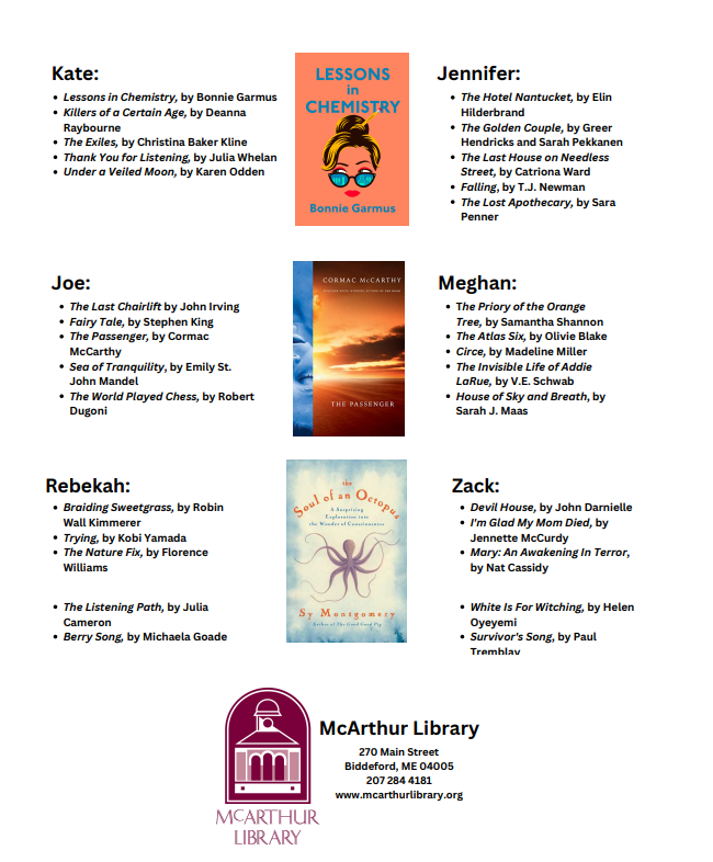 Happy Friday! What are your reading plans for the new year? Here are some suggestions from our staff to get you started. #FridayReads