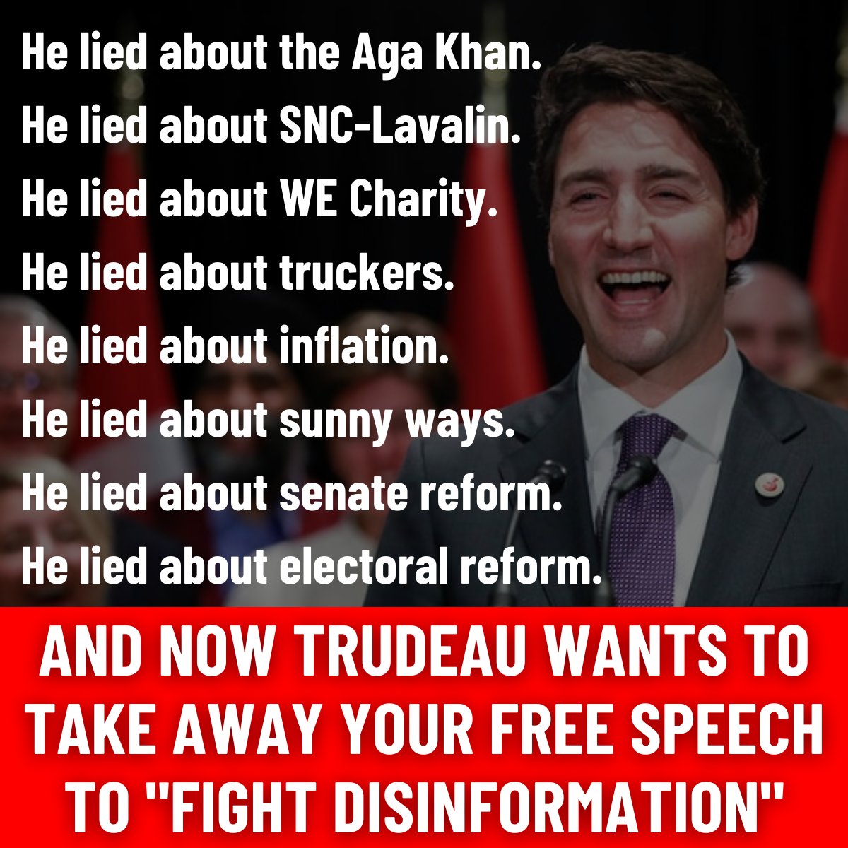 Do you oppose Trudeau censorship?