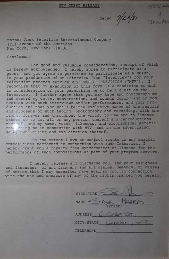 Luisma1974's tweet image. I thought about it and thought I could share some images that once again didn't make it into the #EDDIEMADEMEDOIT book but that will show all of you how far did I went to pin-point certain dates. What you see in the pictures are #Maiden contracts for appearing in...