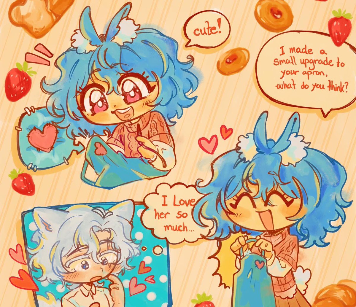 punnchi2's tweet photo. [oc] #bakery #art #oc 🥐✨ https://t.co/BrSeVmplj9