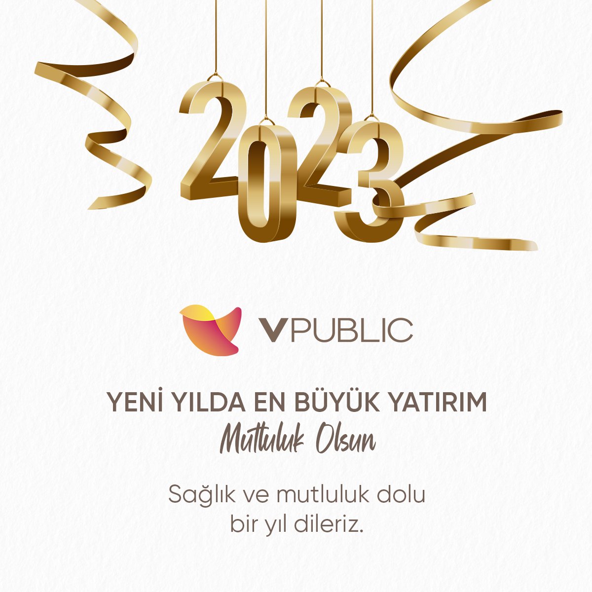 Yeni yılda en büyük yatırım "mutluluk" olsun!🎄